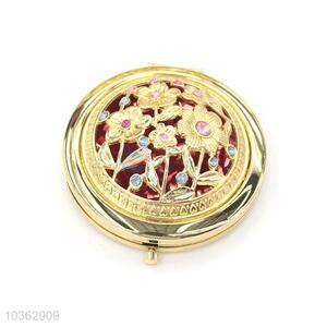 Fashion Round Pocket Mirror Portable Makeup Mirror