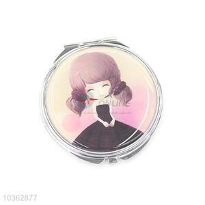 Fashion Design Round Pocket Makeup Mirror