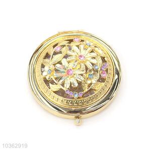 Best Sale Foldable Pocket Mirror Gold Cosmetic Mirror