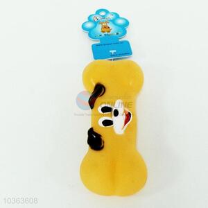 Cute bone shaped rubber toy for puppy