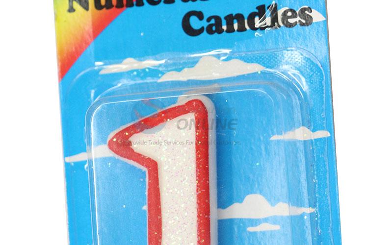 Factory Wholesale Numeral Candle/Number 1 Birthday Candle for Sale