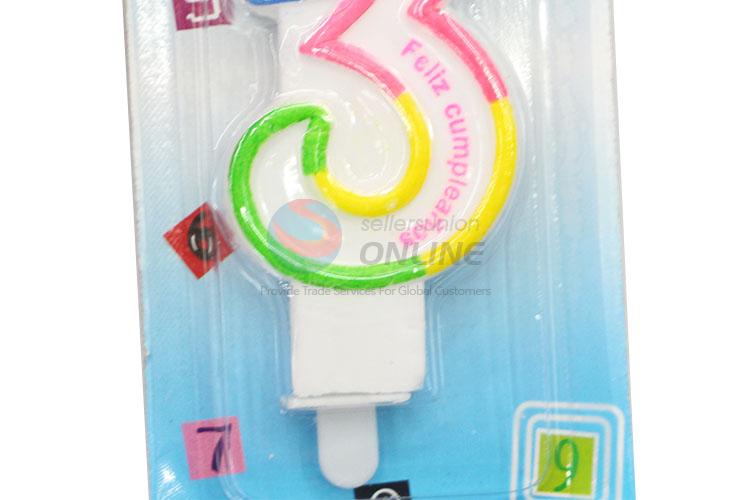 Good Quality Numeral Candle/Number 3 Birthday Candle for Sale