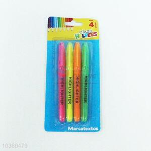 Popular 4pc Stationery Highlighter Pen, Fluorescent Marker for Sale