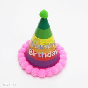 Cheap high sales fashion colorful birthday use hat