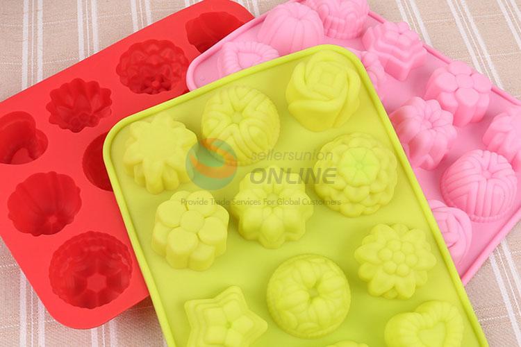 Low price flower shape chocolate/jelly/cake/biscuit mold