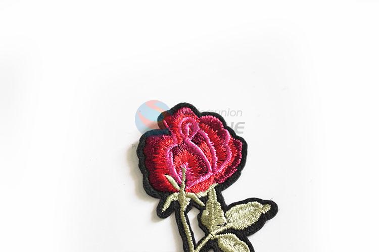 Promotional Gift DIY Exquisite Flower Embroidered Sew On Patch