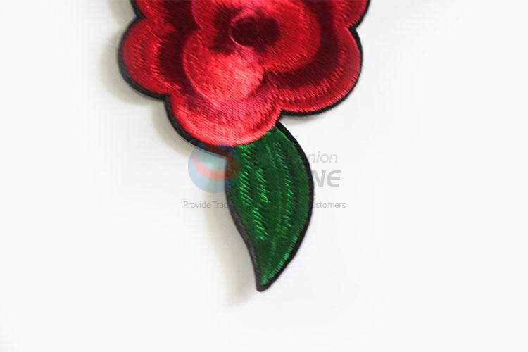 Most Popular Rose Floral Embroidery Patches Cloth