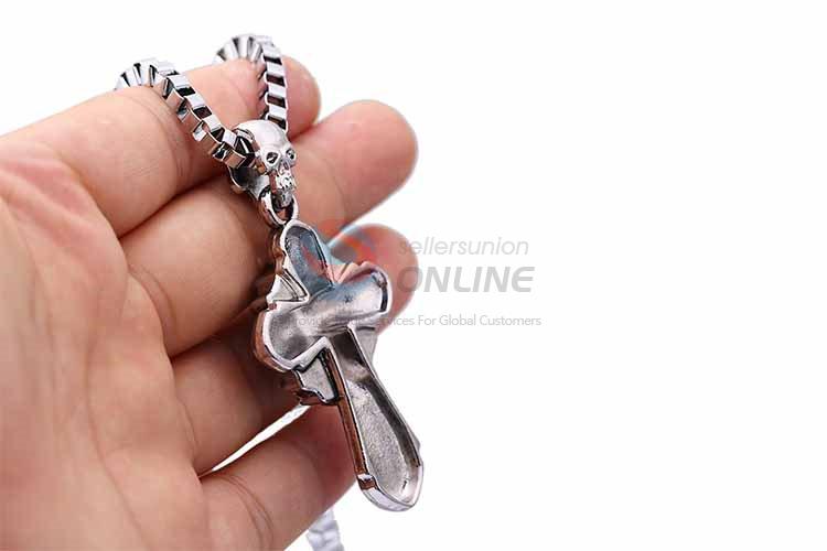 Cross Pendant Punk Zinc Alloy jewellery Necklace