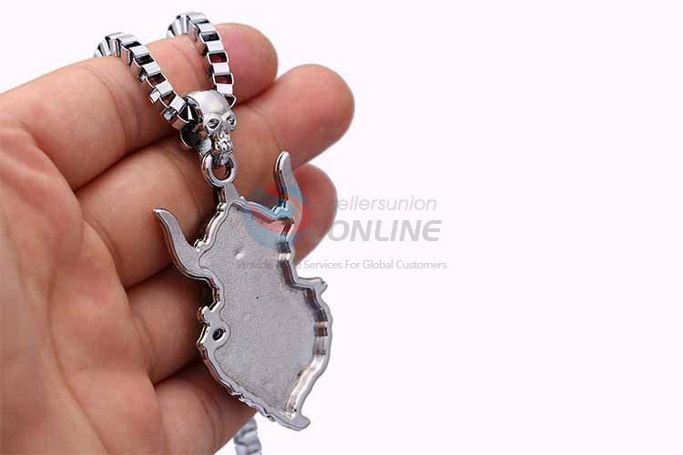 Skull Pendant Punk Zinc Alloy jewellery Necklace