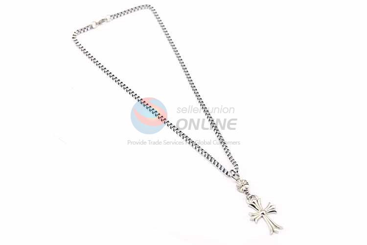 Cross Pendant Punk Zinc Alloy jewellery Necklace