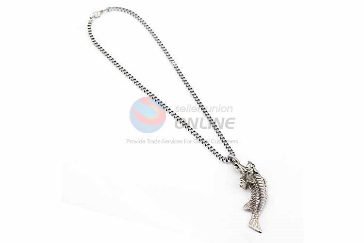 Fish Pendant Punk Zinc Alloy jewellery Necklace