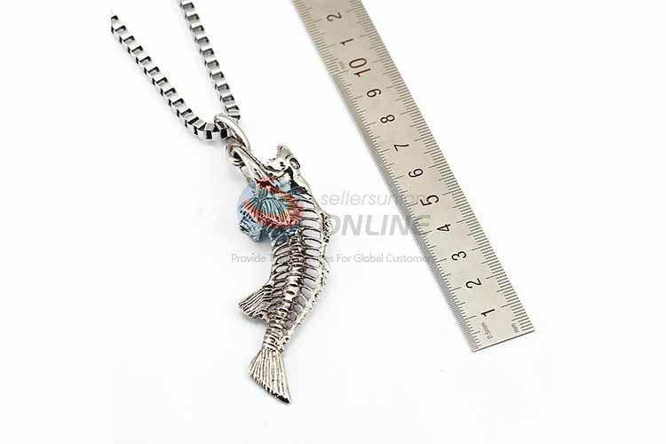 Fish Pendant Punk Zinc Alloy jewellery Necklace