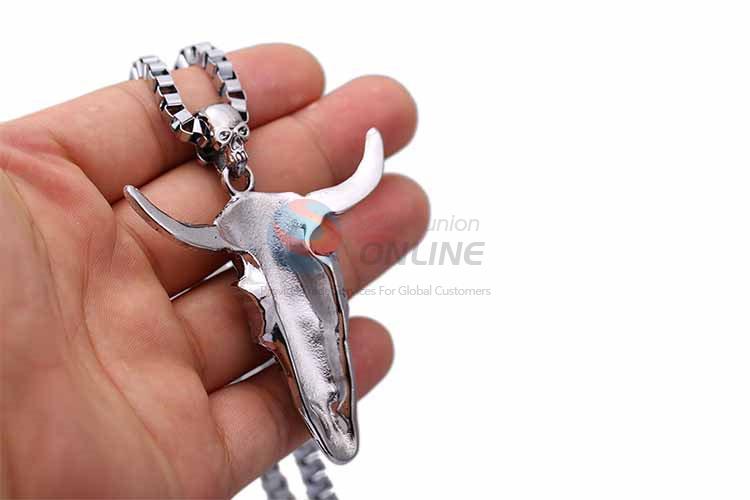 Ox-head Pendant Punk Zinc Alloy jewellery Necklace