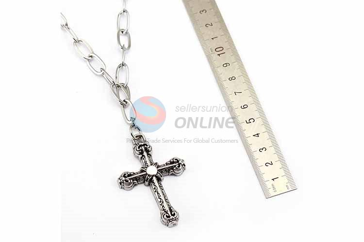 Cross Pendant Punk Zinc Alloy jewellery Necklace