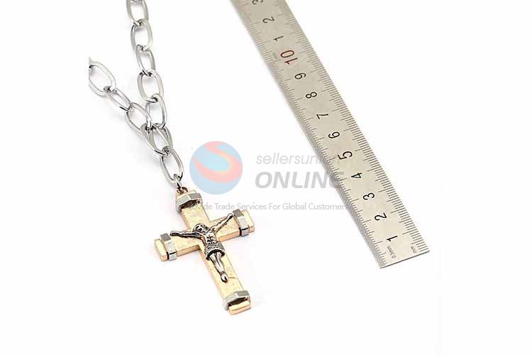 Cross Pendant Punk Zinc Alloy jewellery Necklace