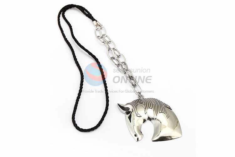 Horse Head Pendant Punk Zinc Alloy jewellery Necklace