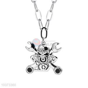 Skull Pendant Punk Zinc Alloy Jewellery Necklace