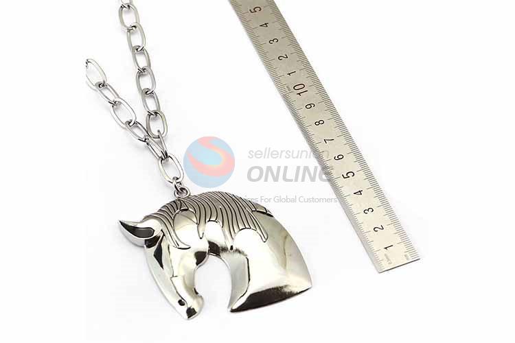 Horse Head Pendant Punk Zinc Alloy jewellery Necklace