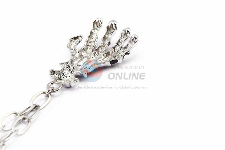 Hand Pendant Punk Zinc Alloy Jewellery Necklace