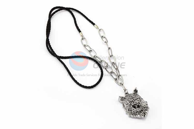 Cheetah Pendant Punk Zinc Alloy Jewellery Necklace