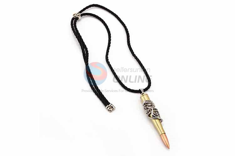 Bullet Shaped Punk Zinc Alloy Jewellery Necklace