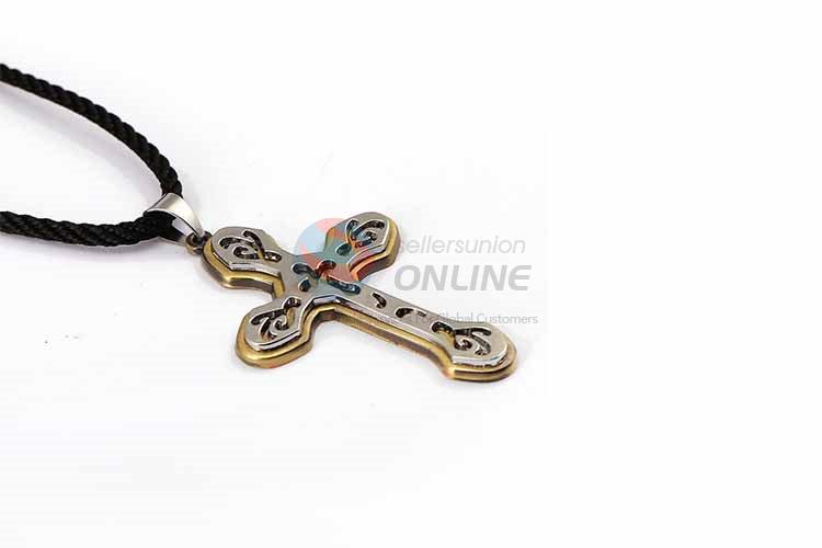 Cross Pendant Punk Zinc Alloy Jewellery Necklace