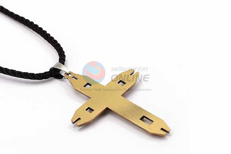 Cross Pendant Punk Zinc Alloy Jewellery Necklace