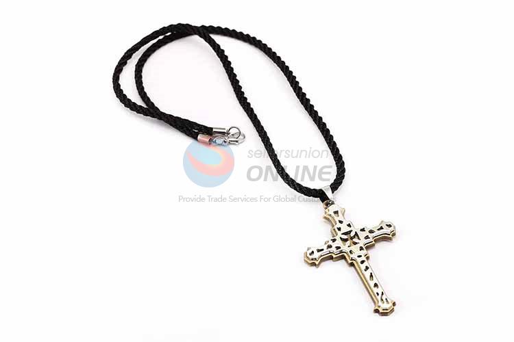 Cross Pendant Punk Zinc Alloy Jewellery Necklace