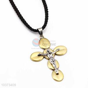 Cross Pendant Punk Zinc Alloy Jewellery Necklace