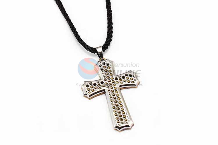 Cross Pendant Punk Zinc Alloy Jewellery Necklace