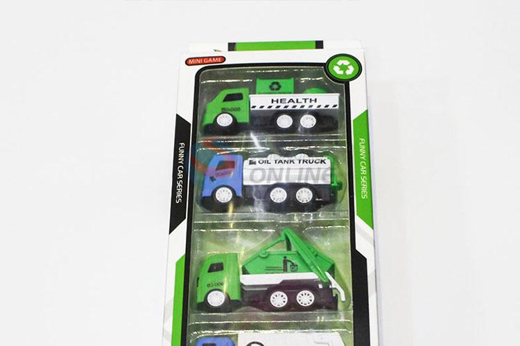 Bottom Price 4pcs Sanitation Truck Model Toys for Kids