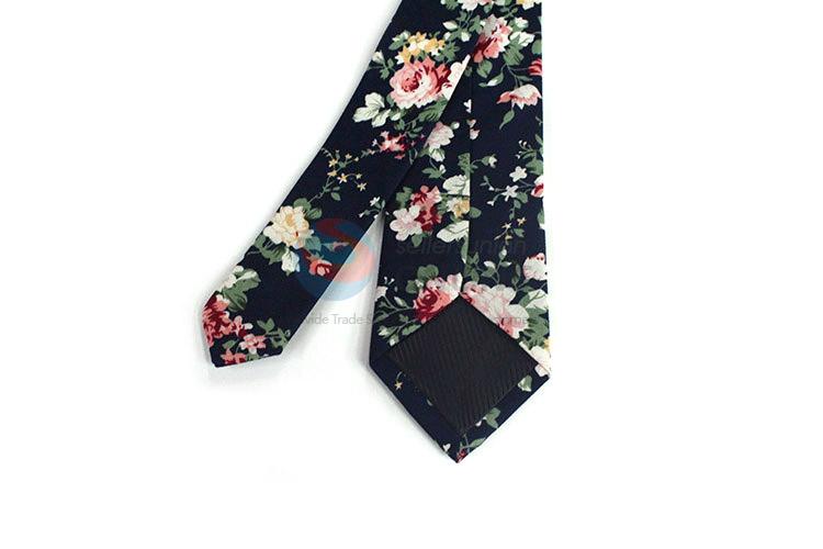 Direct factory flower printed necktie for gentlemen