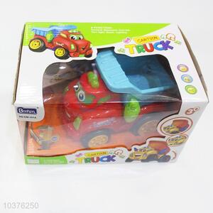 Cute Electric Light Music Cartoon Bucket Engineering Car