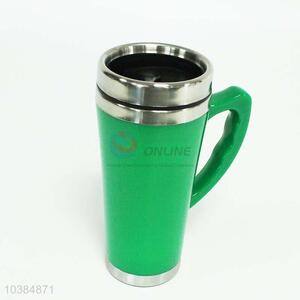 High grade green stainless steel thermos cup