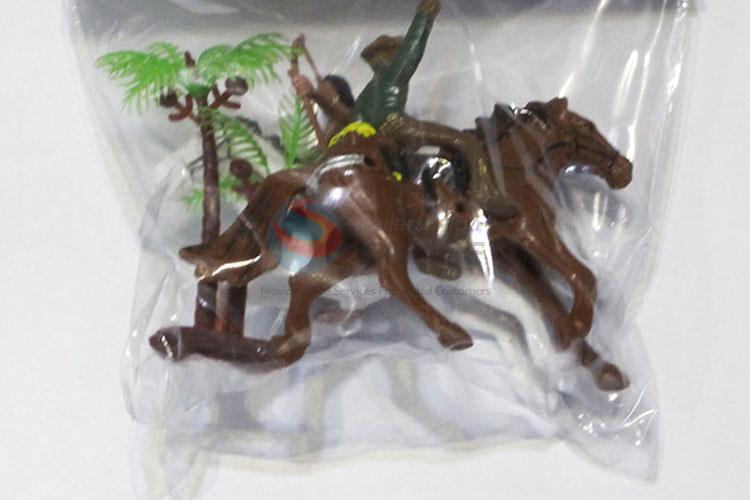 Wholesale Top Quality Indian and West Cowboy on Horse Children's Play Plastic Toys