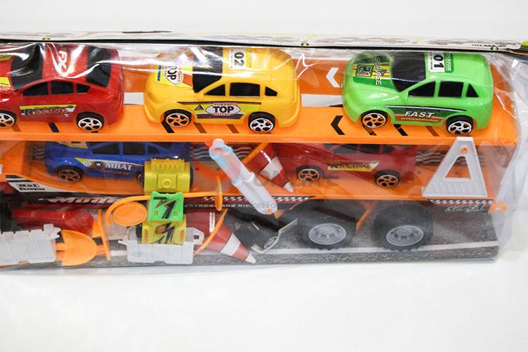 Good Factory Price Inertia Drag Head Car Toy Carry 5pcs Racing Car