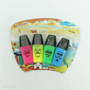 China Factory 3PC Fluorescent Color Marker Pen