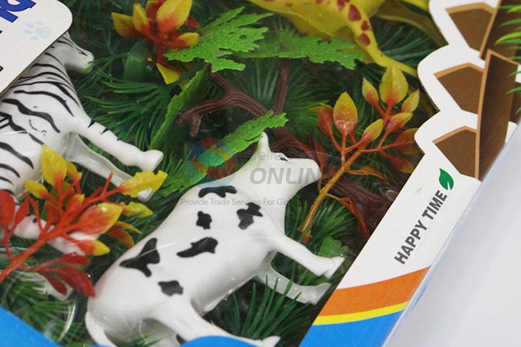 Hot sale plastic forest animal toy mini world animal toy