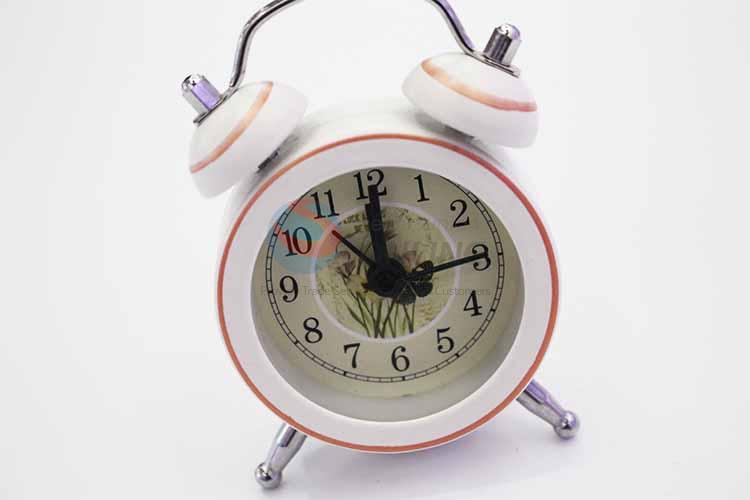 Flower Pattern Alarm Clock/Table Clock