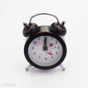 Red Flower Pattern Alarm Clock/Table Clock