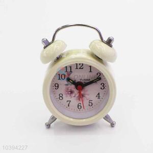 Flower Pattern Alarm Clock/Table Clock