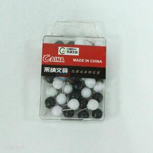 40pc Black And White Pushpin