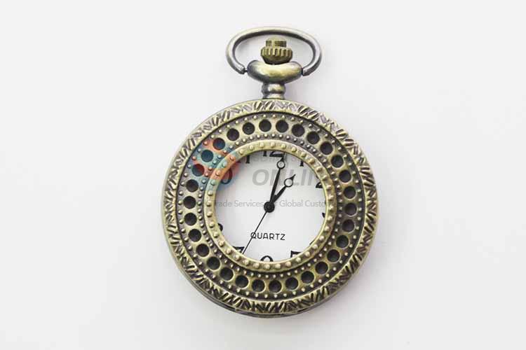 Vintage Quartz Movement Skeleton Pocket Watch