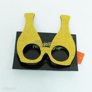 Cute cheap wine bottle shape party glasses