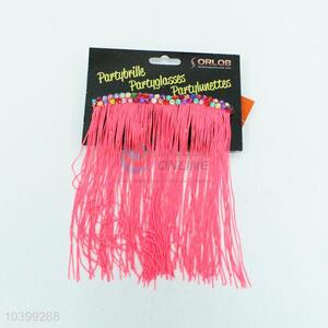 Pink tassel party glasses