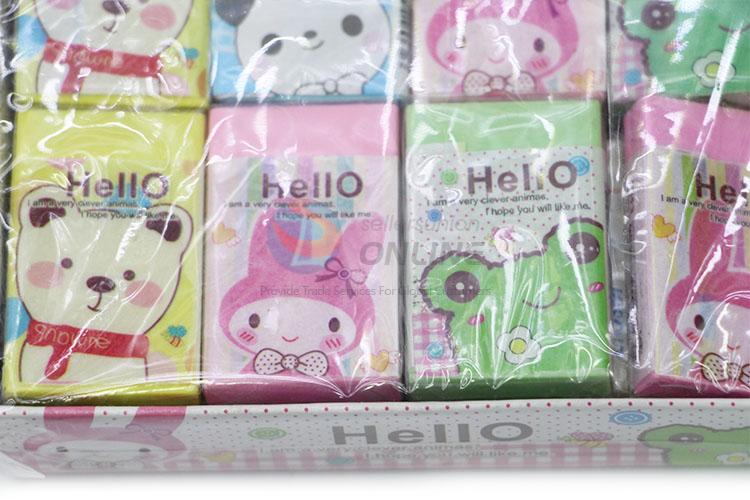 Cute Eraser with Cartoon Wrapping Paper for Student