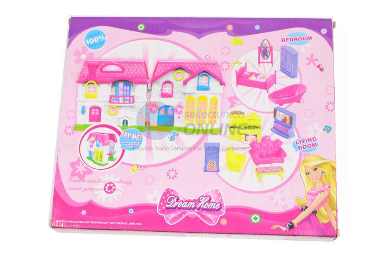 Unique Design Villa Model Fancy Toy Set With Light And Music