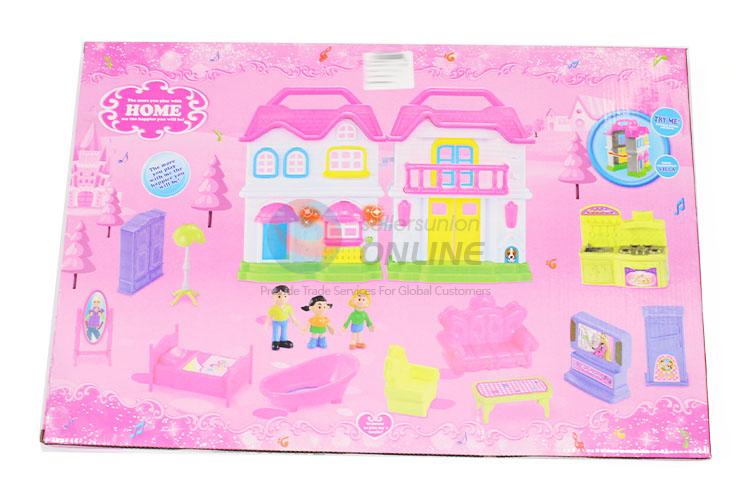 Fashion Educational Toy Villa Model Plastic Toy Set