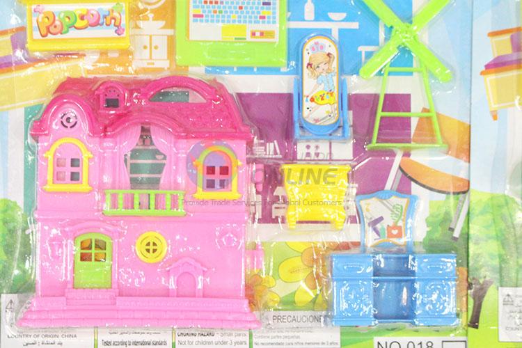 DIY Girl Plastic Villa Toy Furniture Set Toys