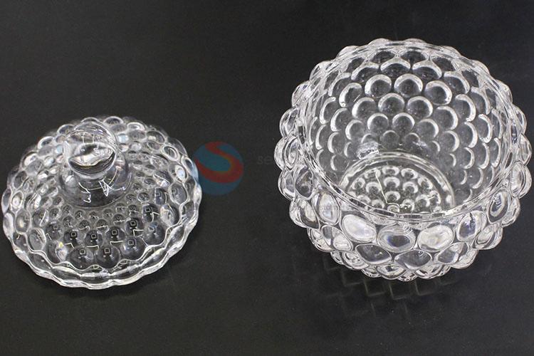 Hot sale glass lid candy glass jar